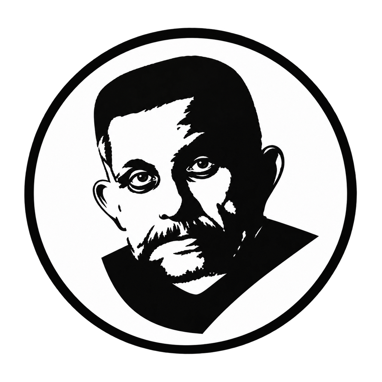 Чёрно-белый портрет